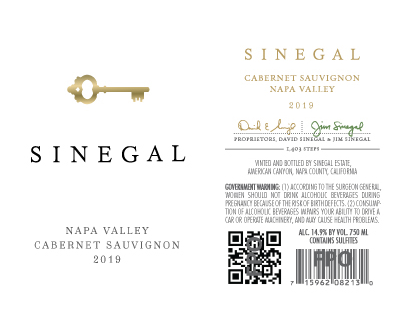 2019-Sinegal-Cabernet-Sauvignon label